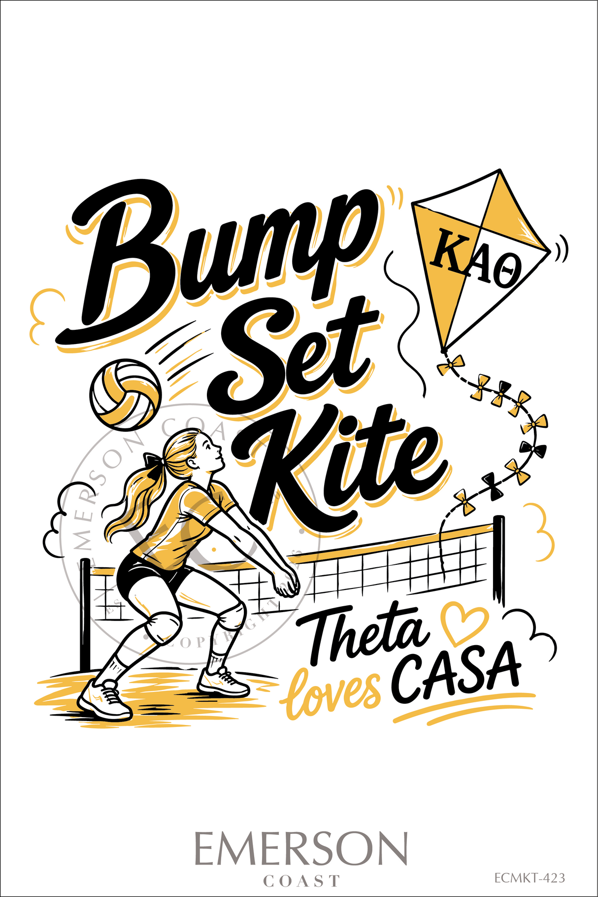 Kappa Alpha Theta Bump Set Kite