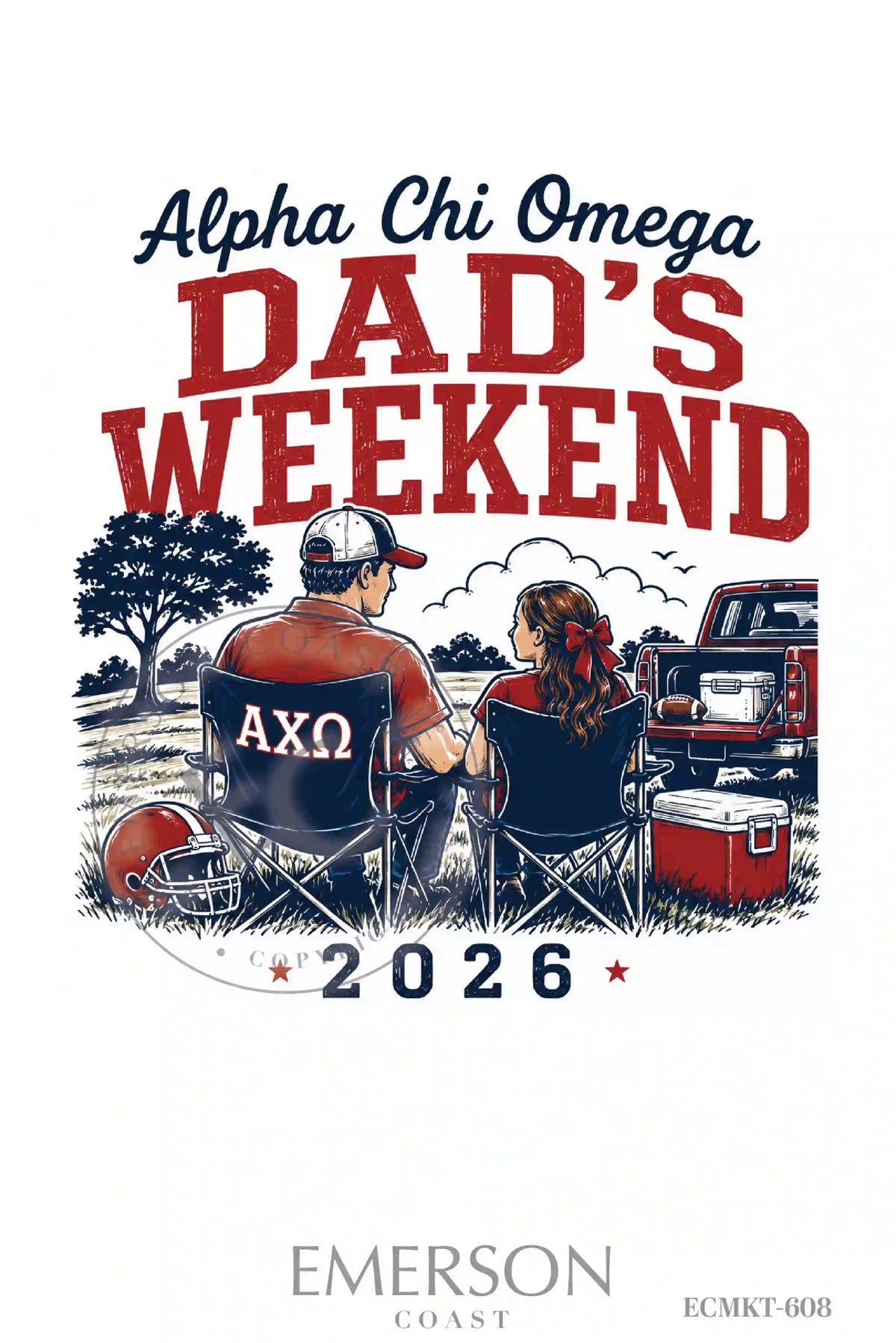 Alpha Chi Omega Dads Weekend T-Shirt