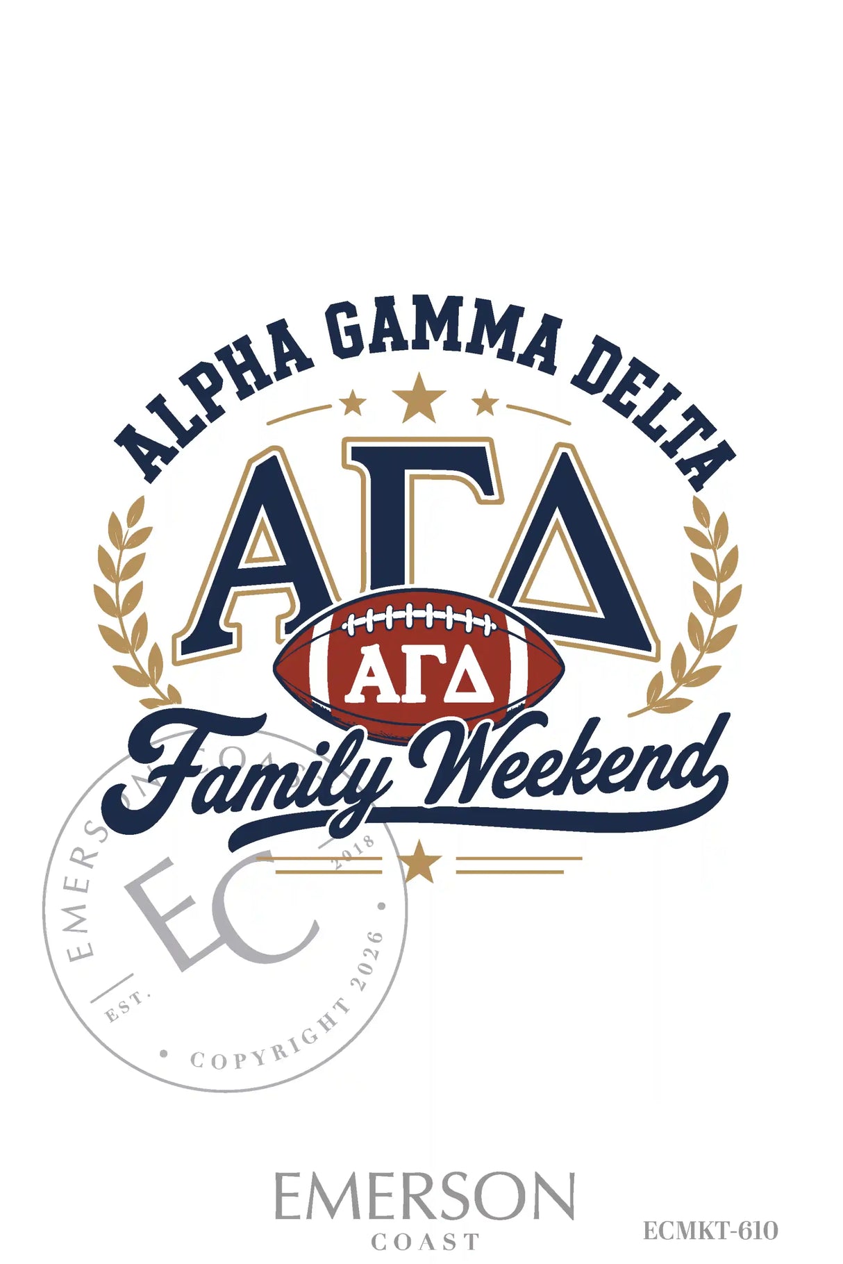 Alpha Gamma Delta Family Weekend T-Shirt