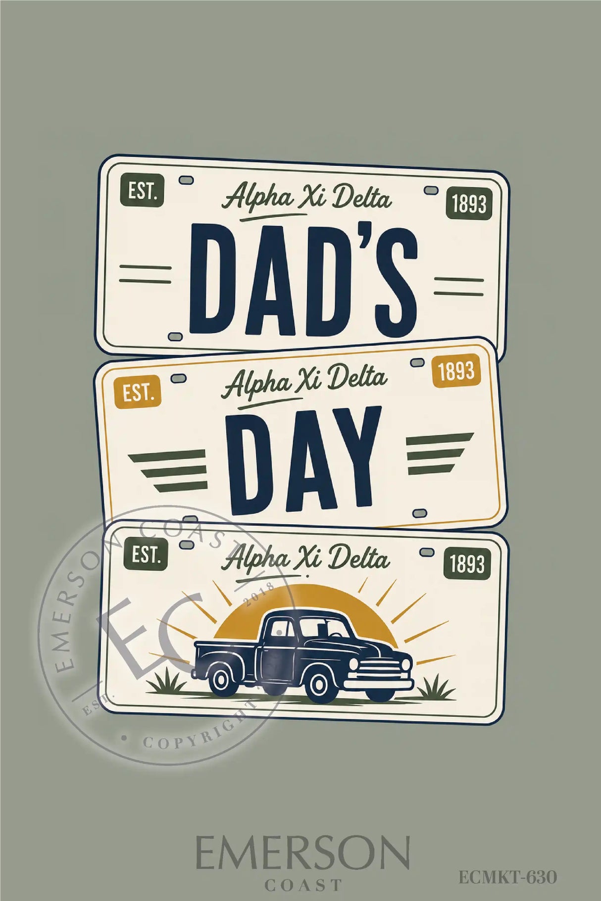 Alpha Xi Delta Dads Weekend T-Shirt