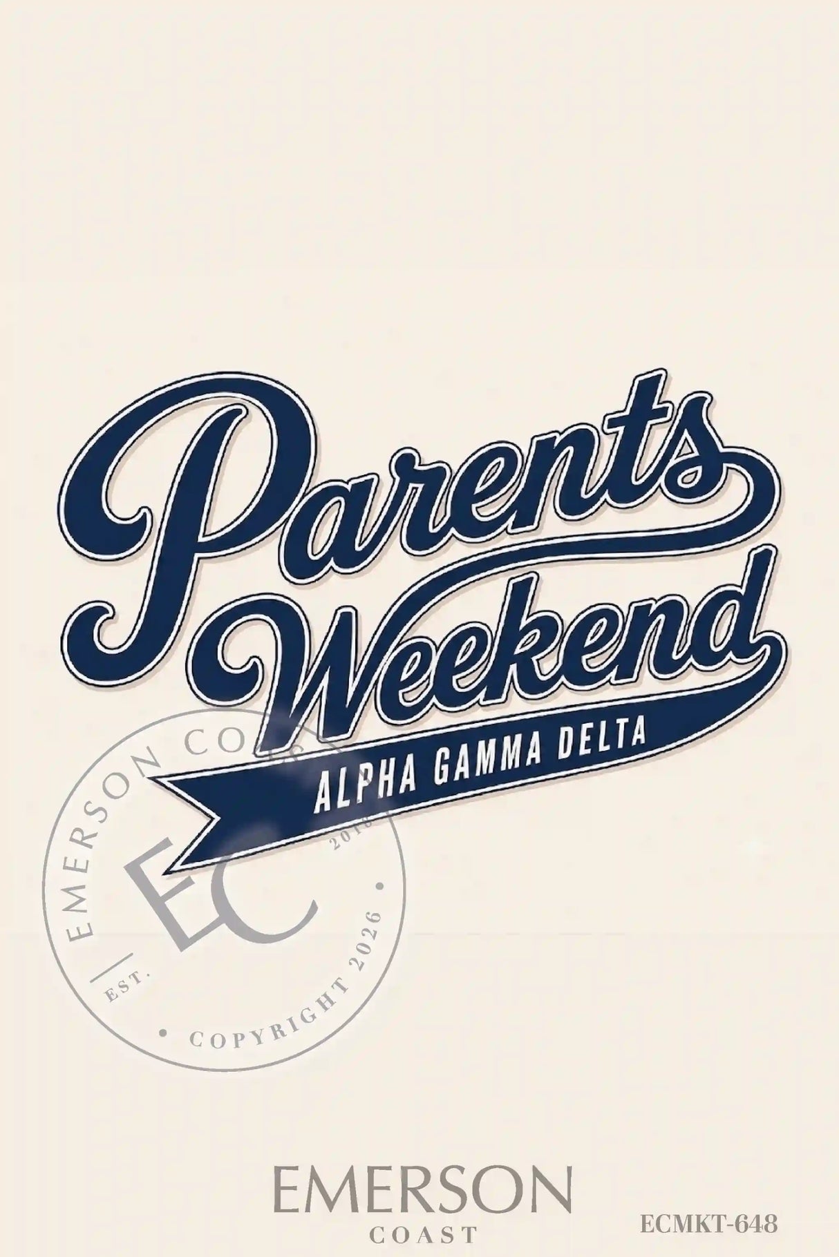 Alpha Gamma Delta Parents Weekend T-Shirt
