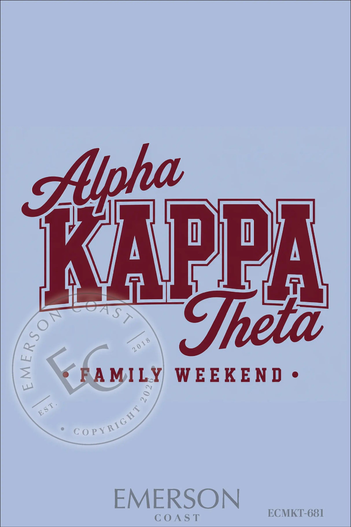Kappa Alpha Theta Family Weekend T-Shirt