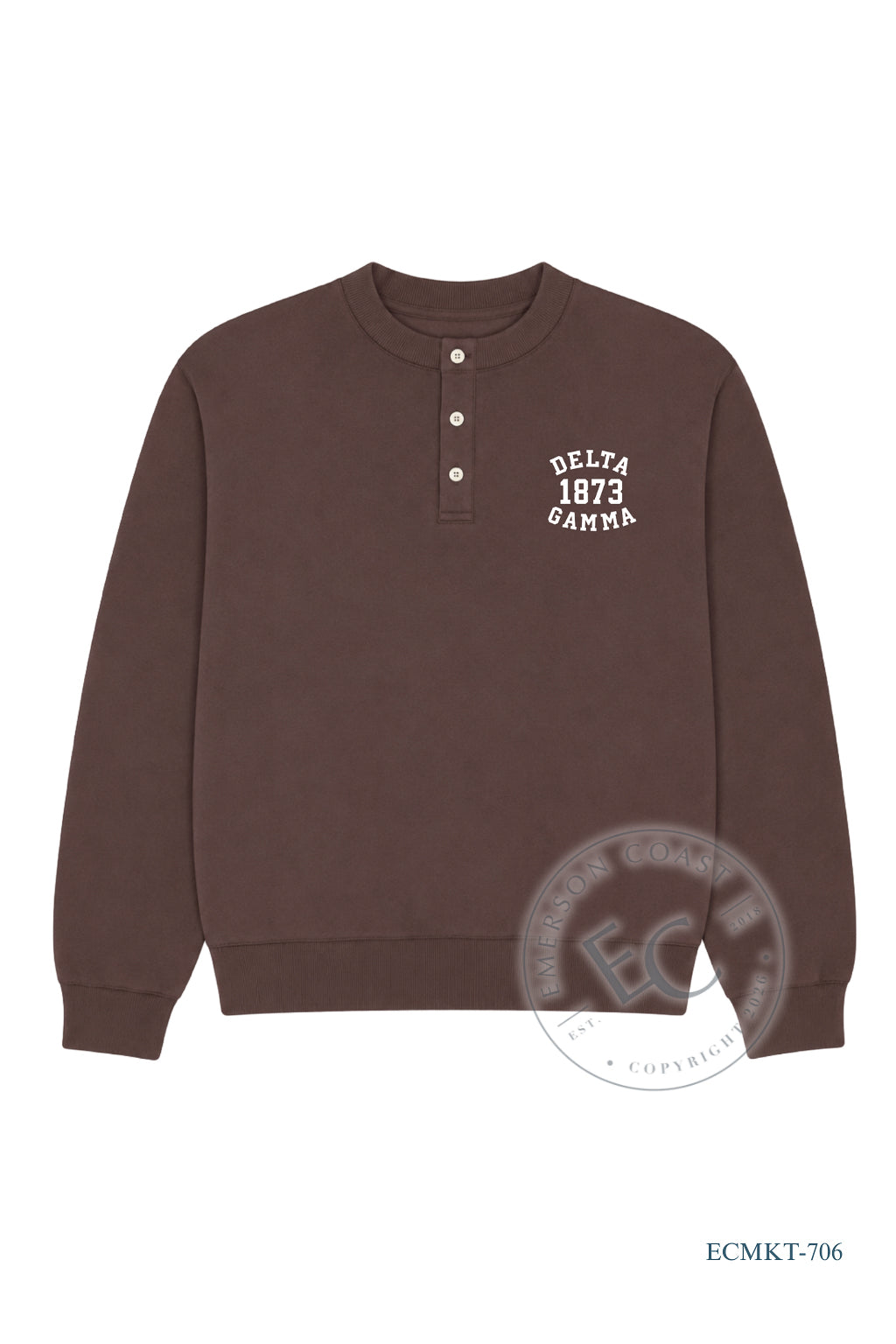 DG Brown Waffle Knit Henley