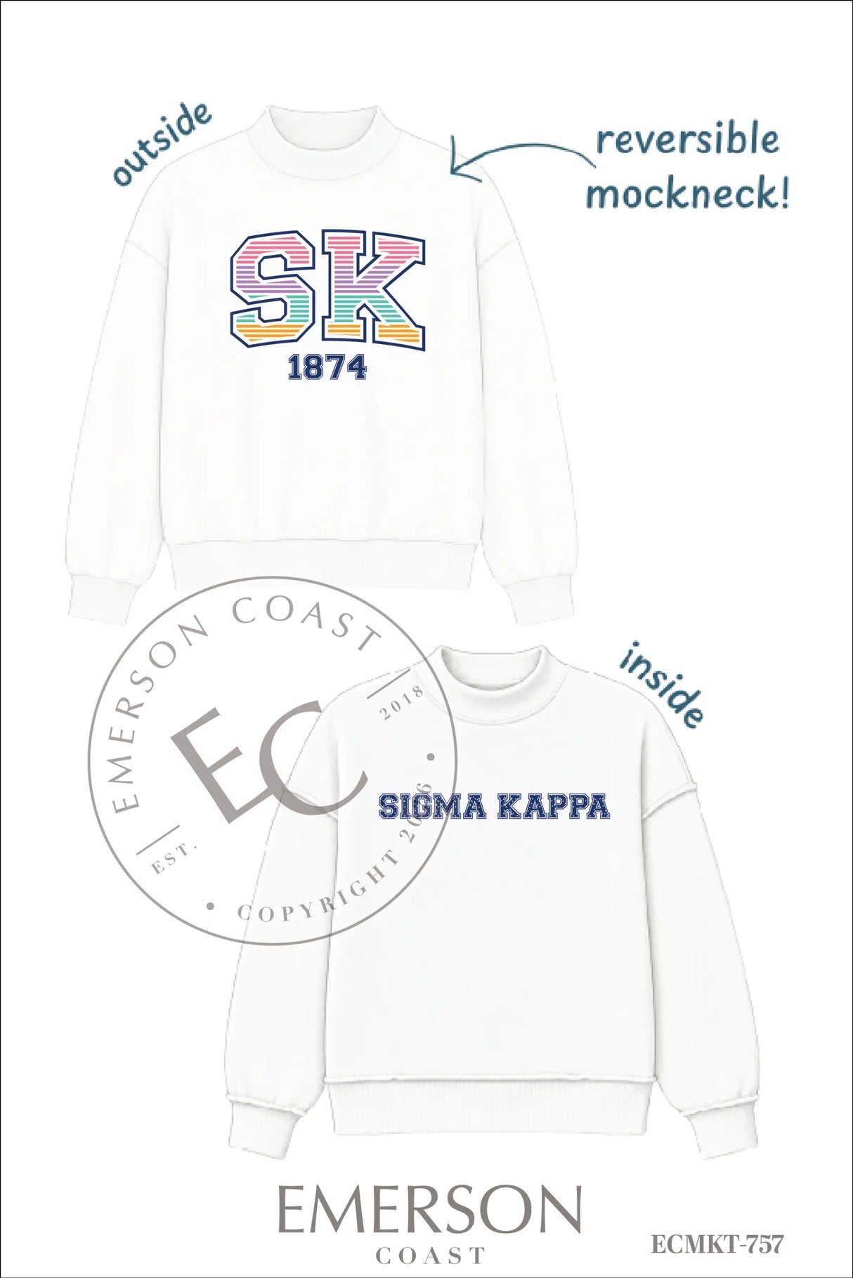 Sigma Kappa PR Reversible Mockneck