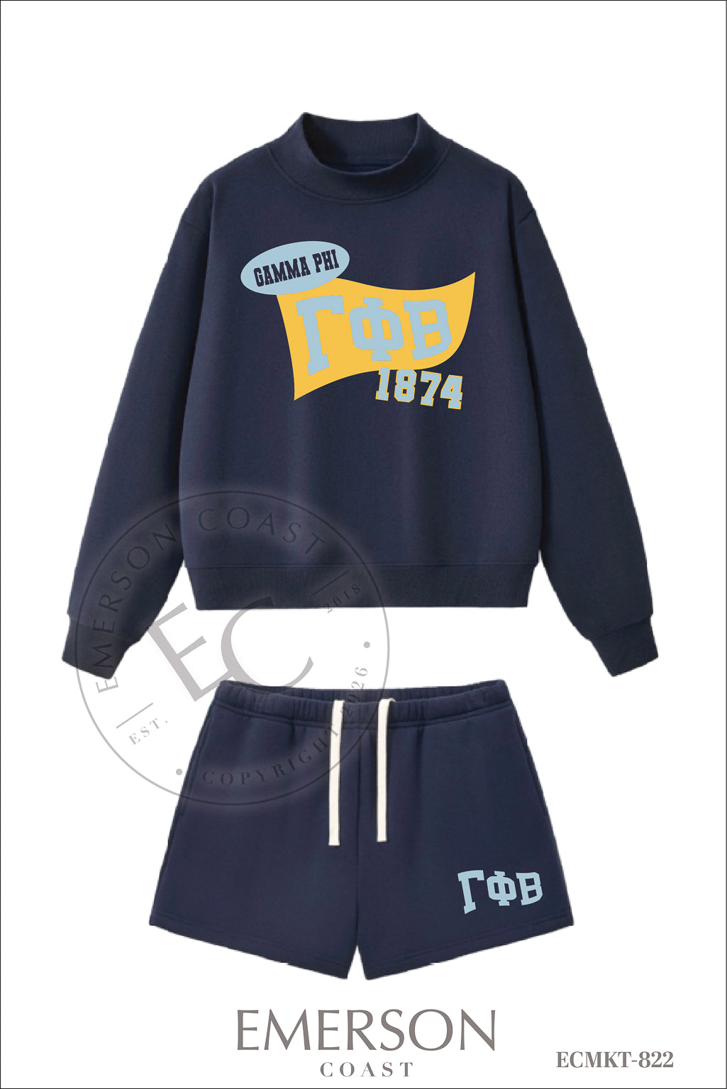 Gamma Phi Beta Navy Heritage Set