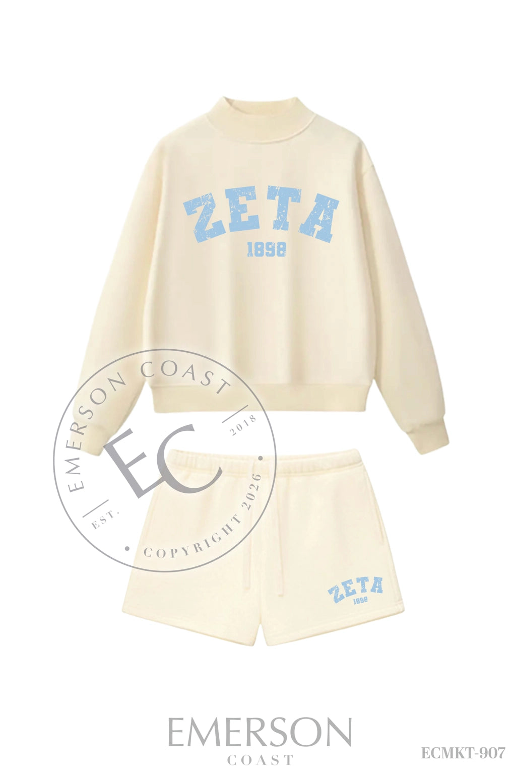 Zeta Tau Alpha Apricot Set
