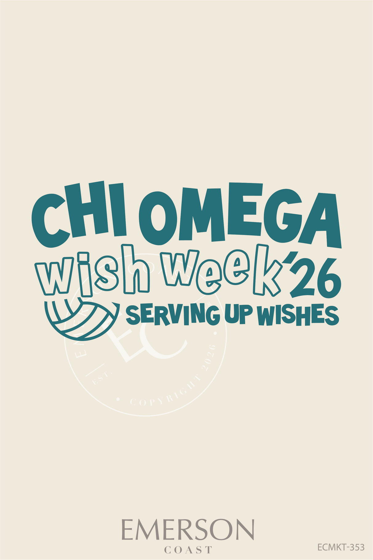 Chi Omega Serving Up Wishes T-Shirt