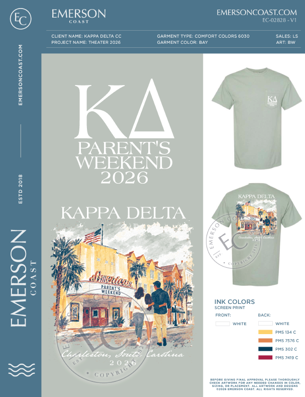 EC-02828 NEW Kappa Delta College of Charleston Theater 2026-FW