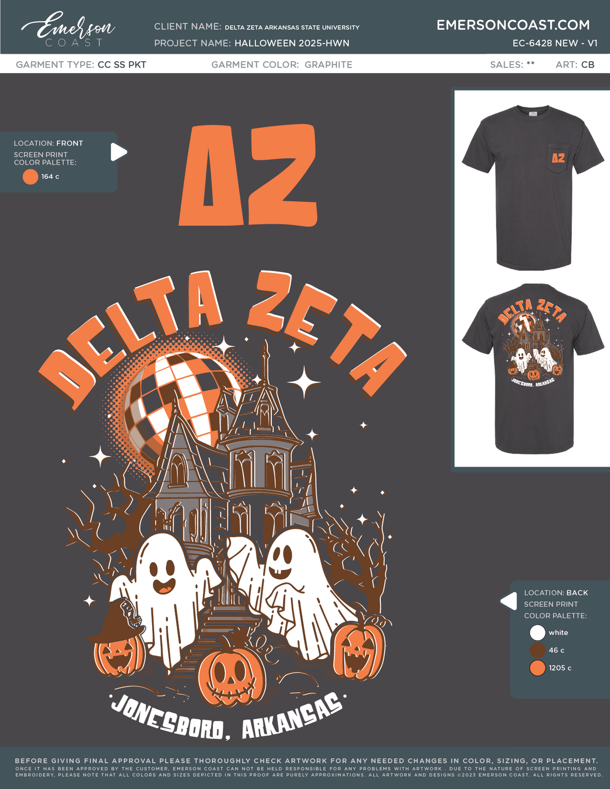 EC-6428 NEW Delta Zeta Arkansas State University Halloween 2025-HWN