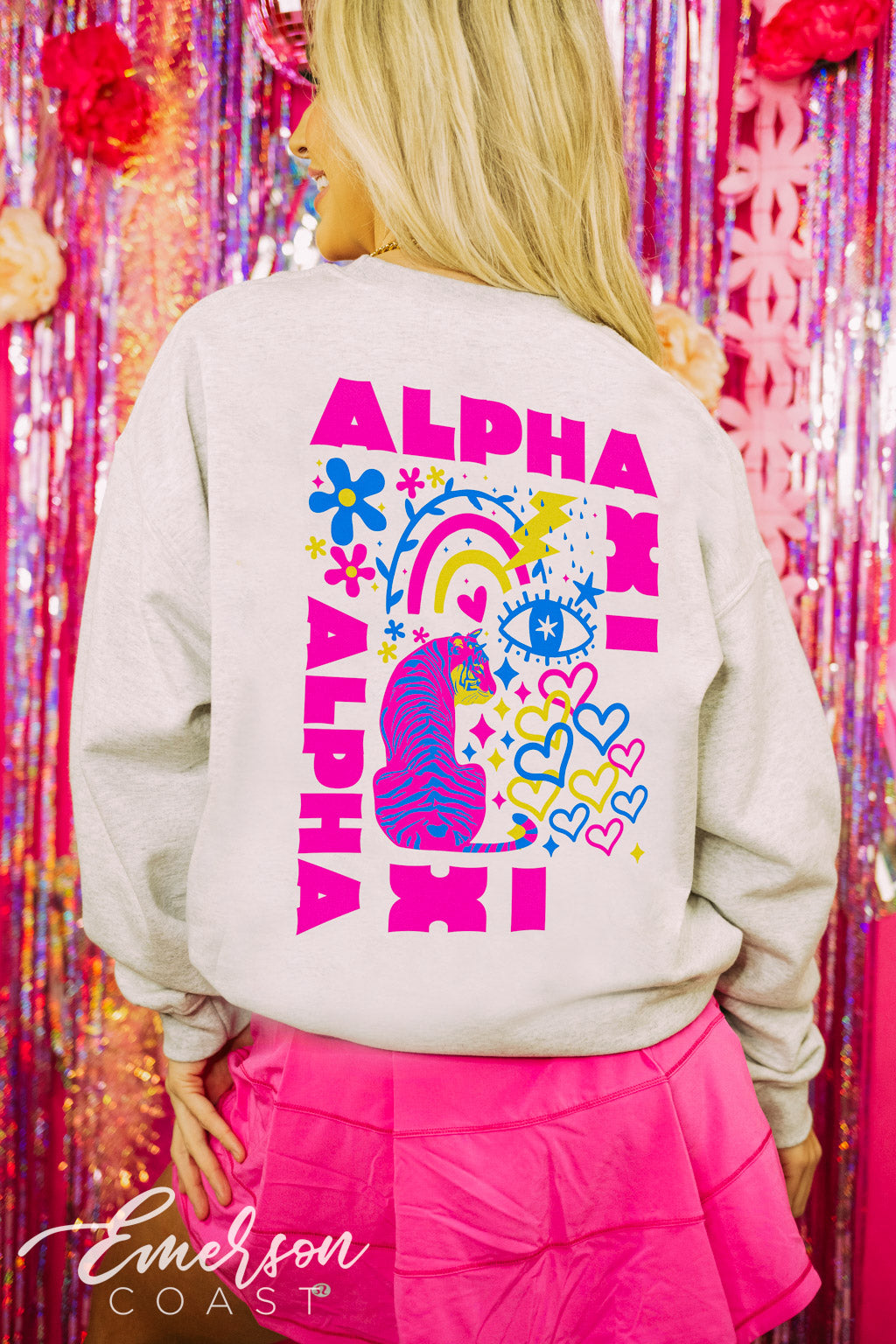Alpha Xi Delta Graphic Art Pullover
