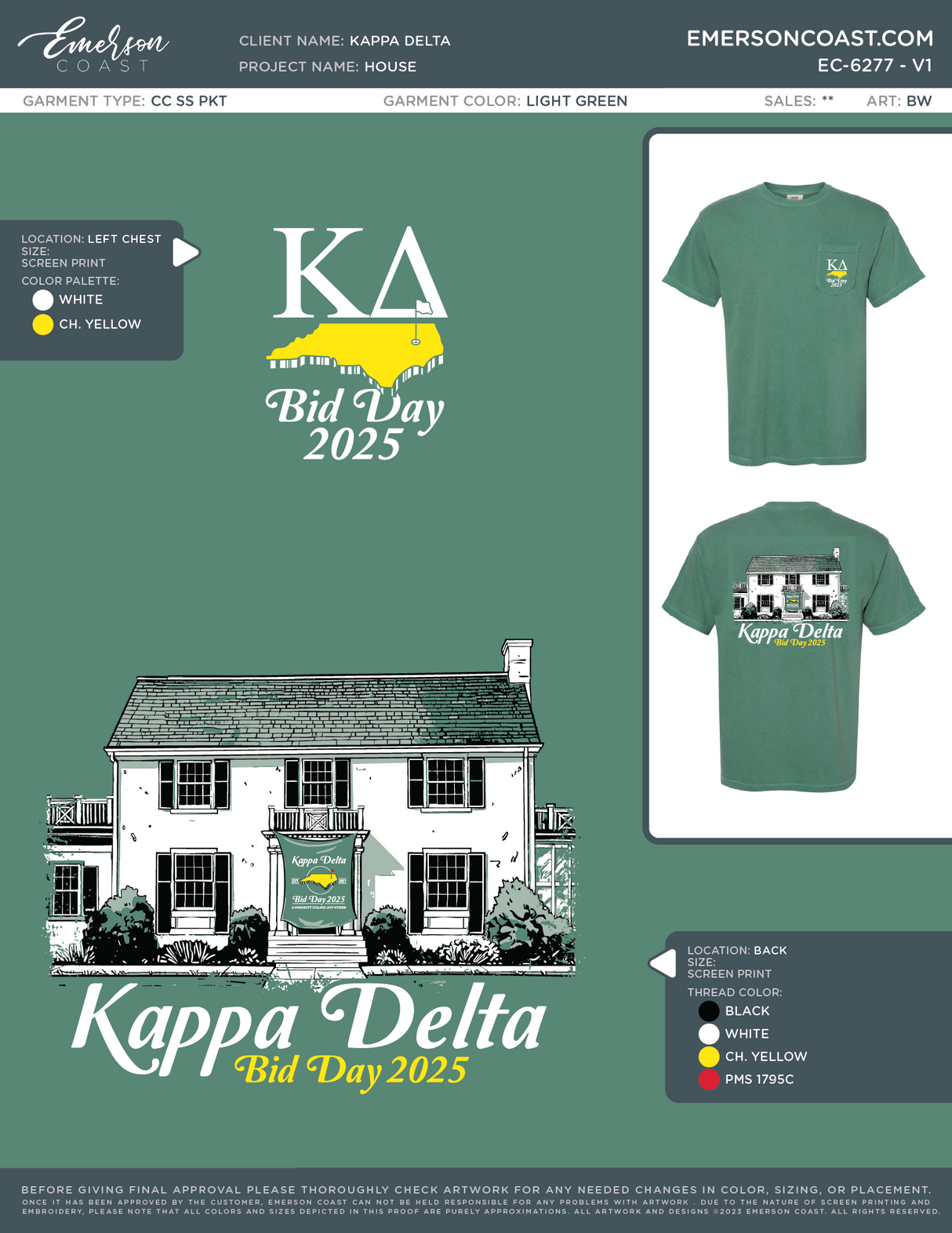 EC-6277 REP Kappa Delta East Carolina University House 2025-BD
