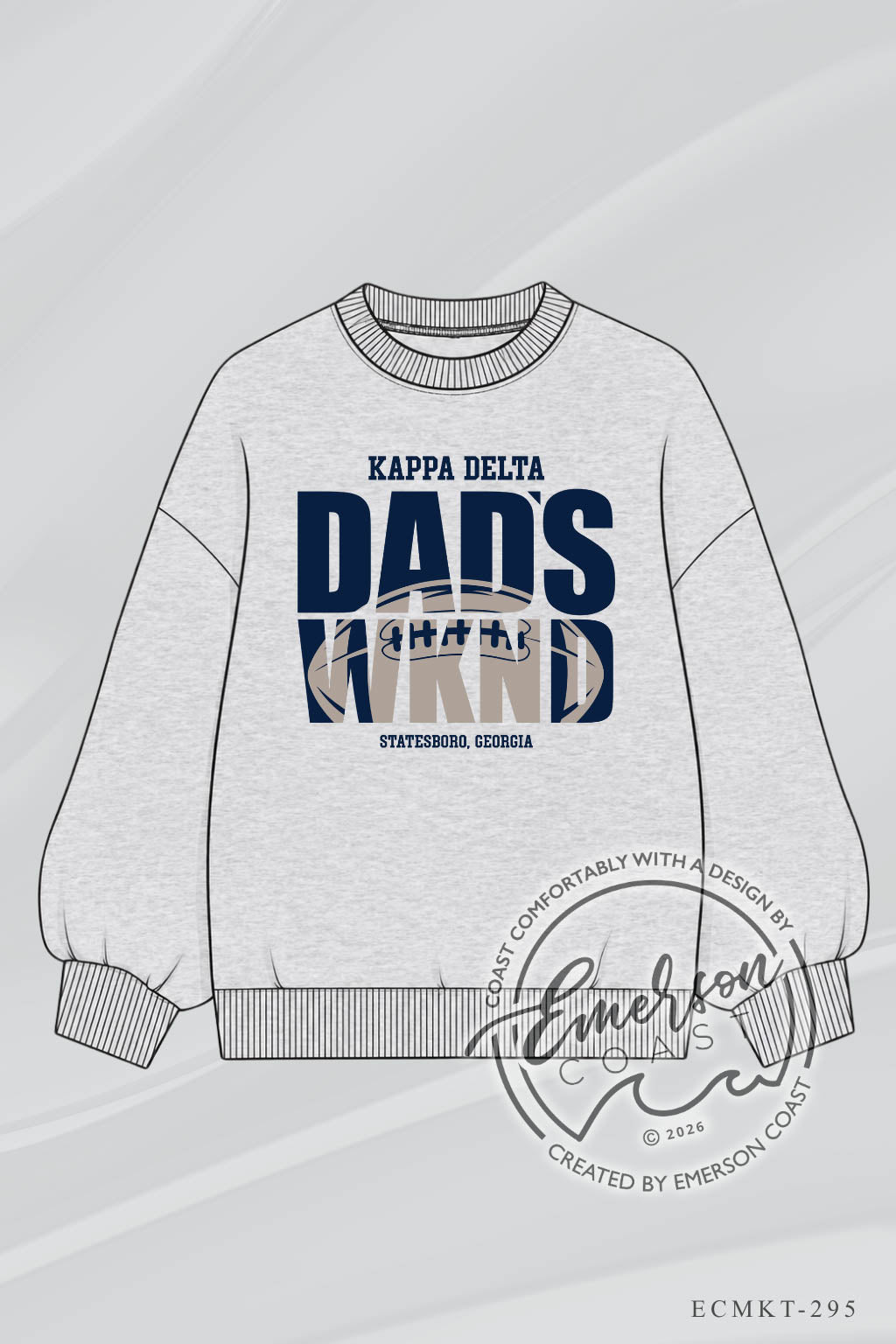 Kappa Delta Dads Wknd Statesboro, Georgia Grey Classic Crewneck