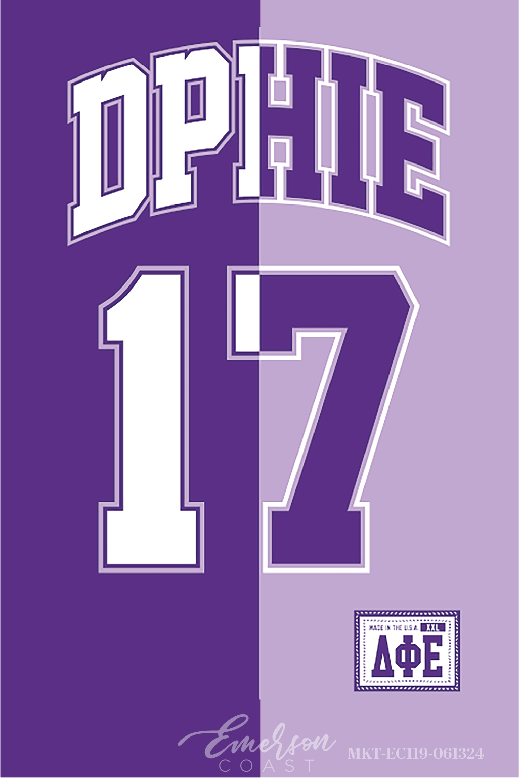 Delta Phi Epsilon Half & Half Sublimated Jersey