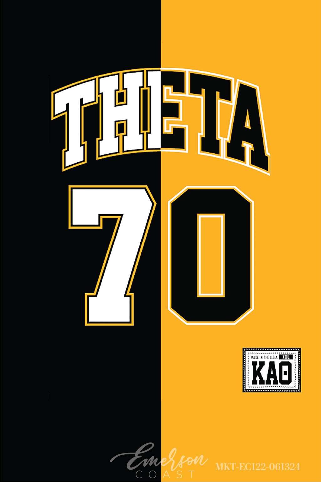Kappa Alpha Theta Half & Half Sublimated Jersey
