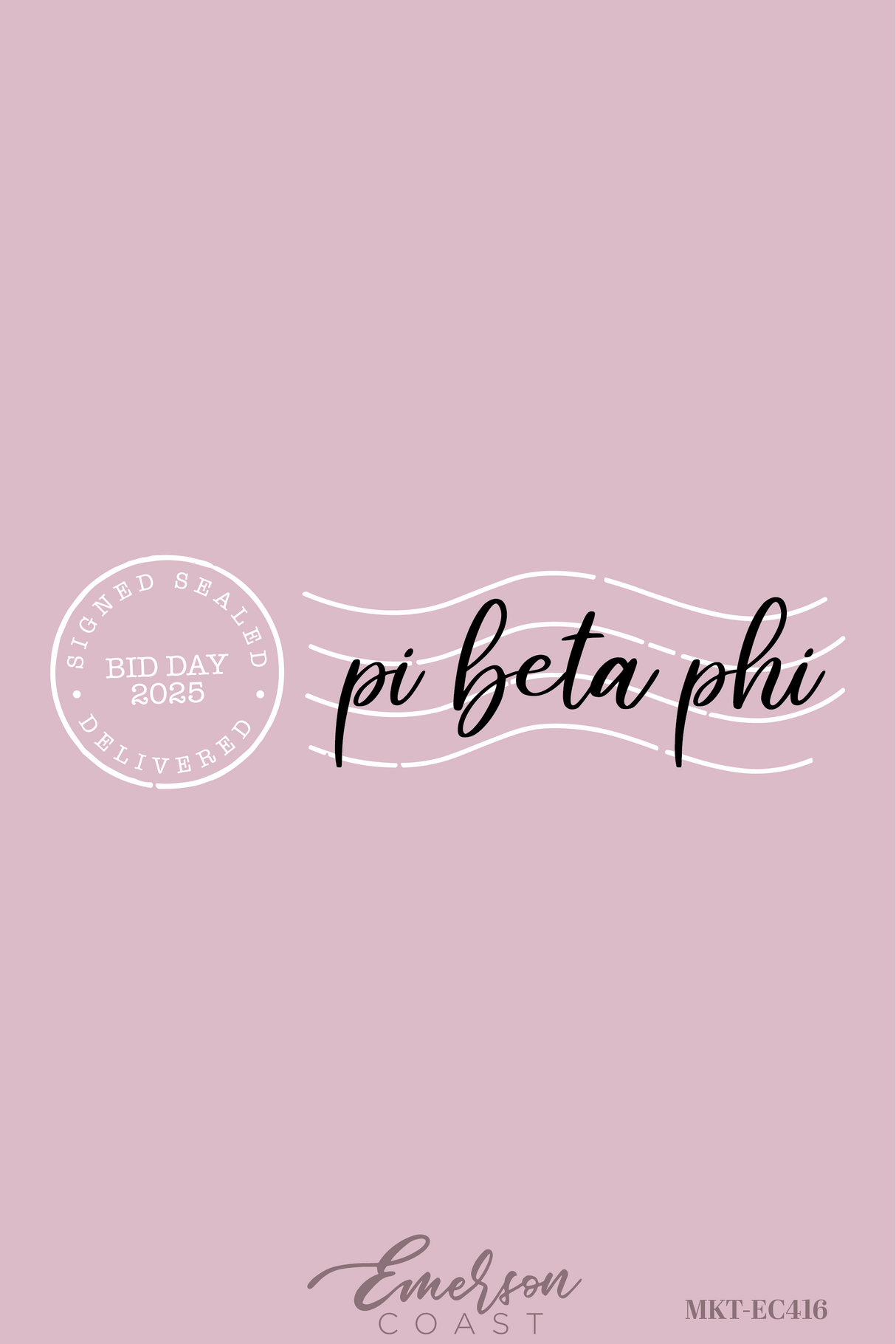 Pi Beta Phi Signed Sealed Delivered Bid Day Tshirt