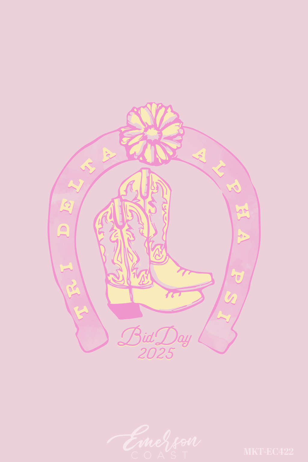 Delta Delta Delta Horseshoe Bid Day Tshirt