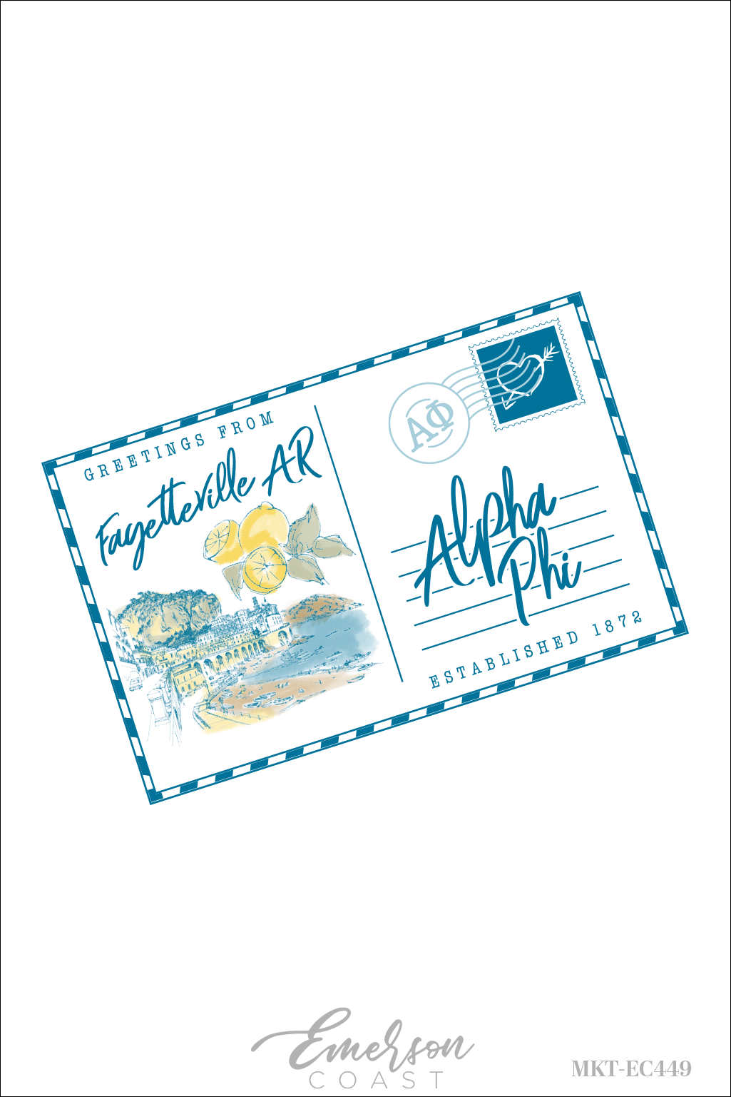 Alpha Phi Greetings From Alpha Phi Coast Bid Day Tee