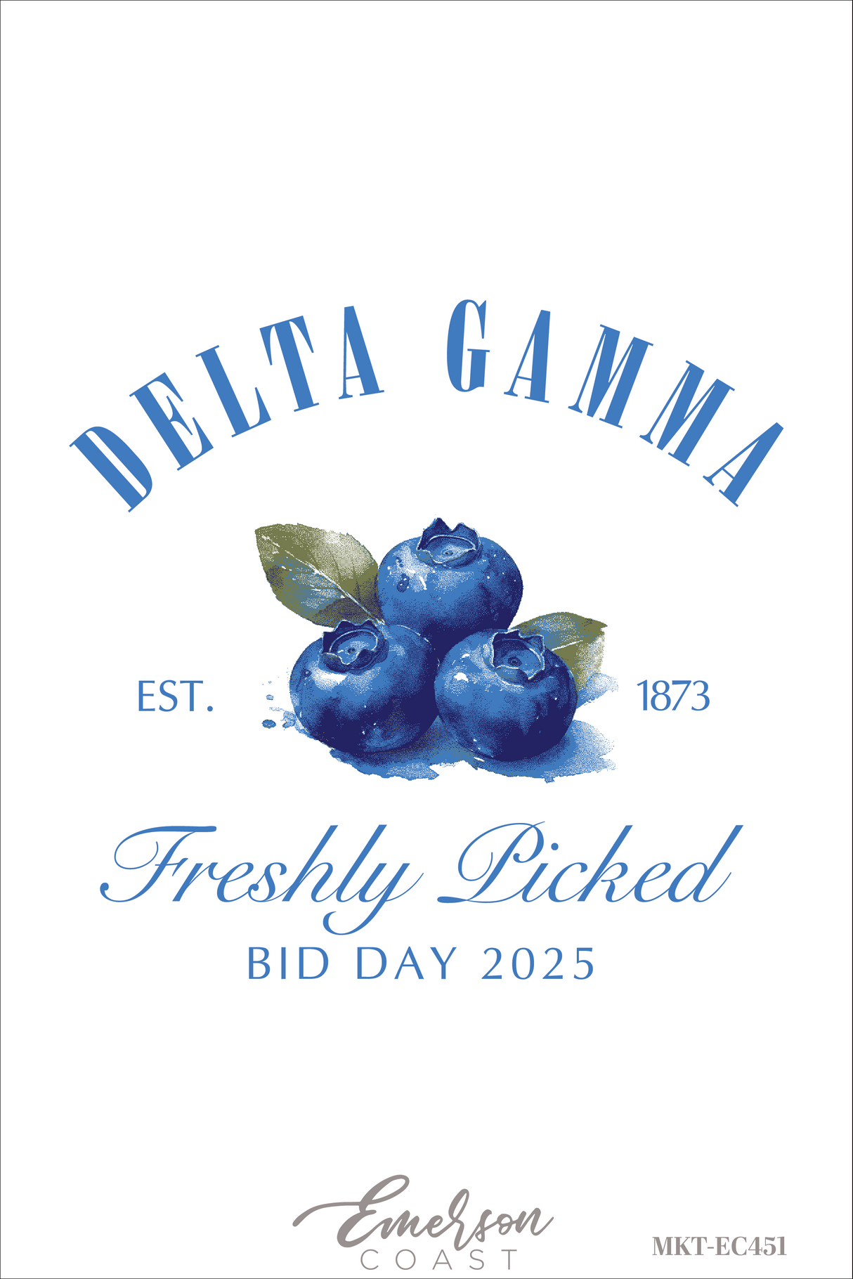 Delta Gamma Blueberry Bid Day Tshirt