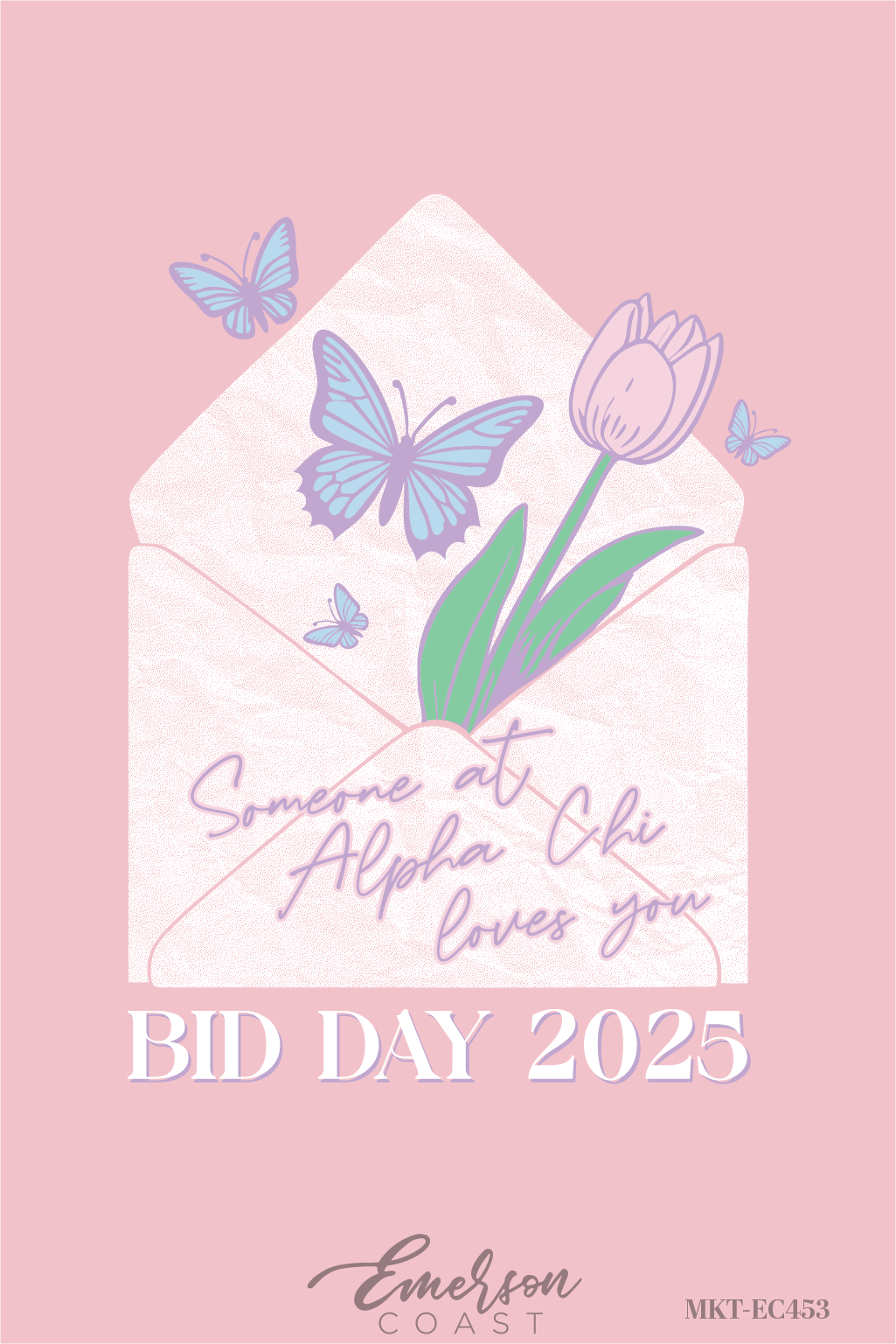 Alpha Chi Omega Someone Loves You Bid Day Tee