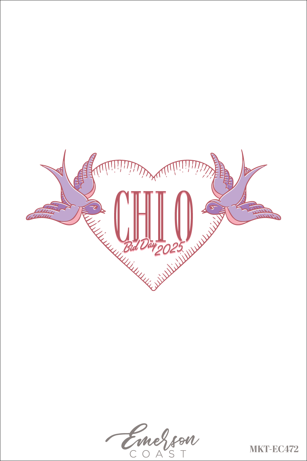 Chi Omega Match Made In Heaven Bid Day Tshirt