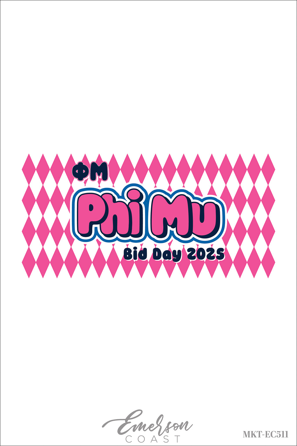 Phi Mu Stuck On You Bid Day Tee