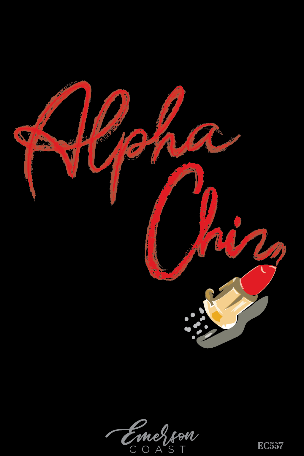 Alpha Chi Omega Red Lipstick Bid Day Tank