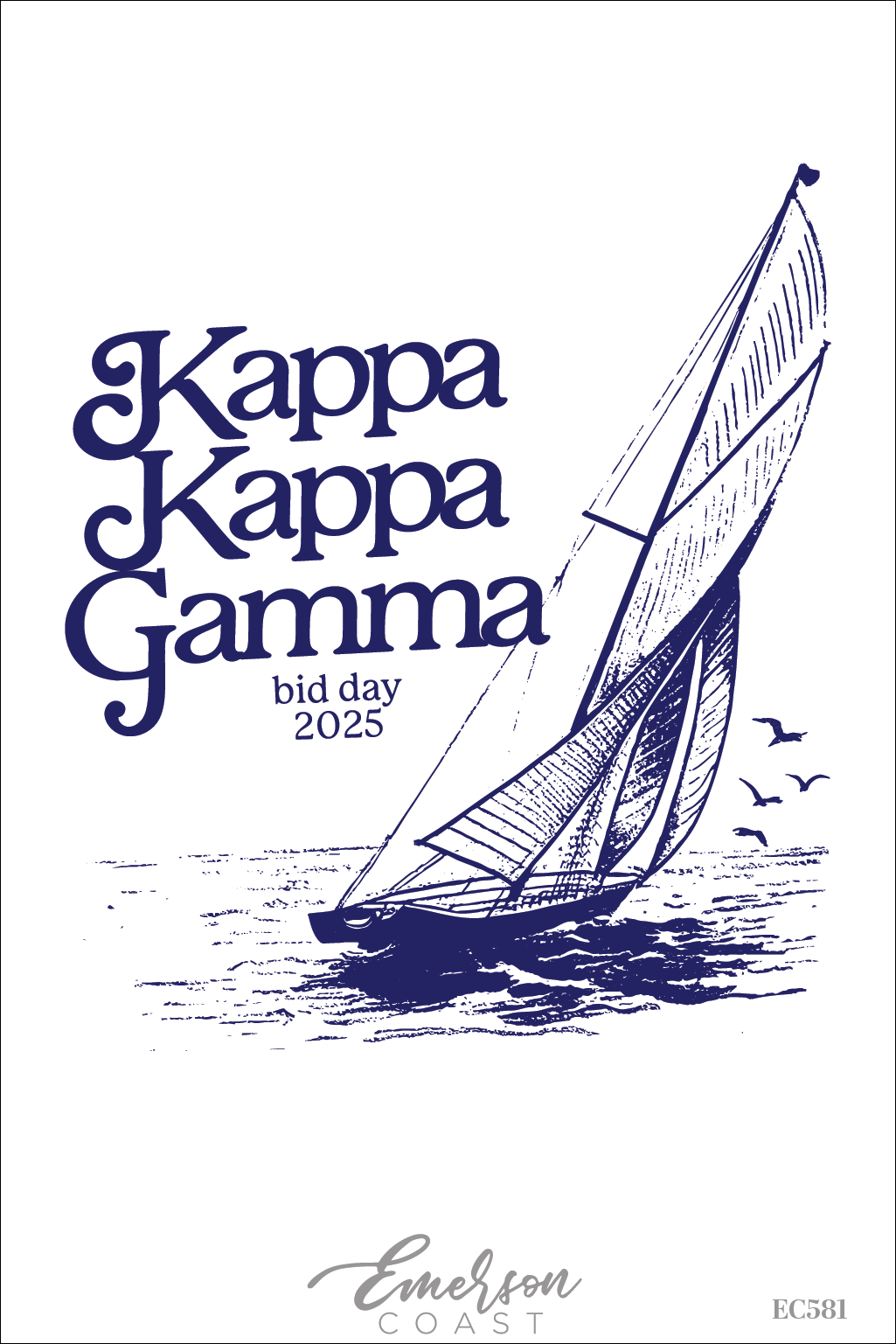 Kappa Kappa Gamma Nautical Bid Day Tee