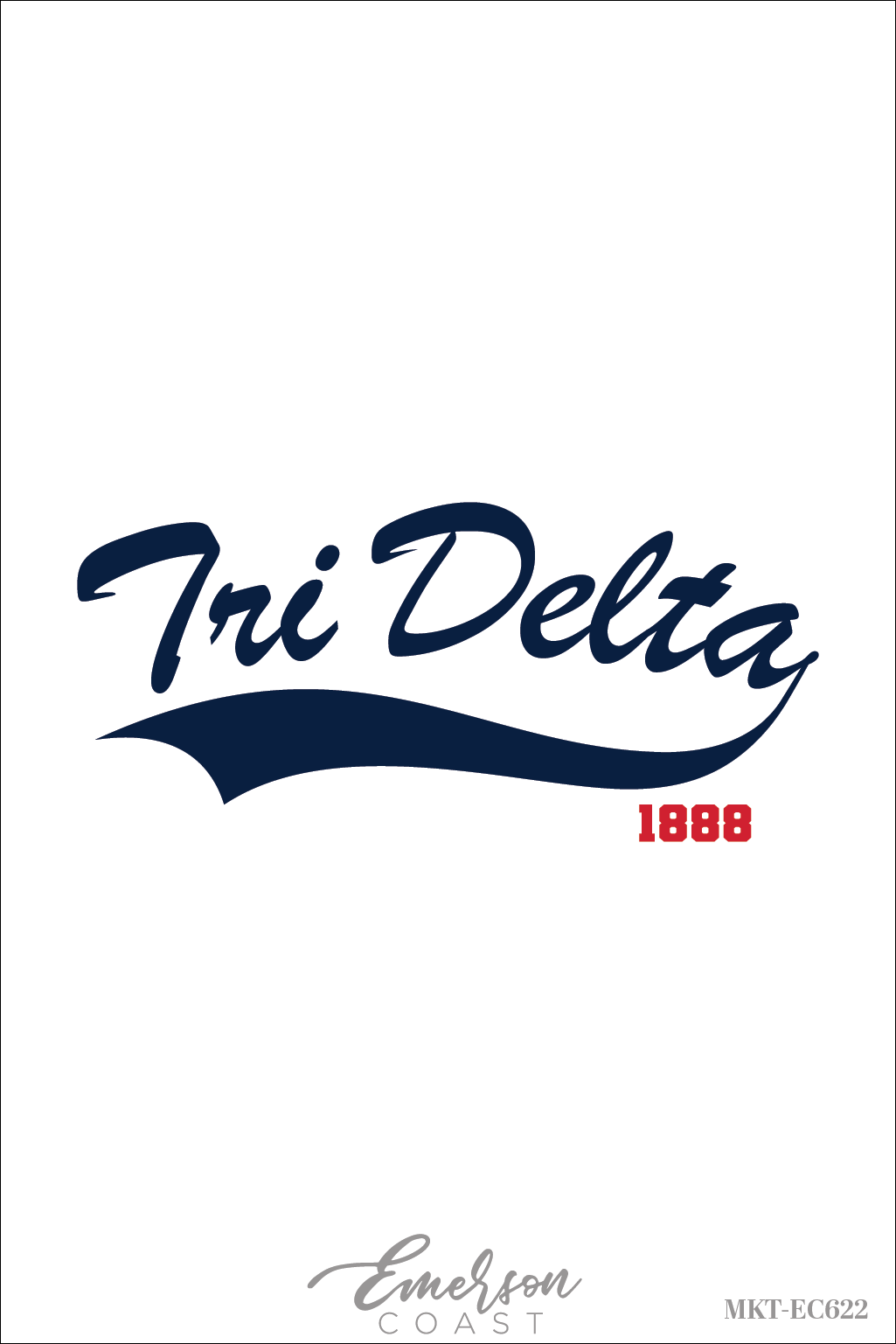 Delta Delta Delta Baseball Work Week Baby Tee