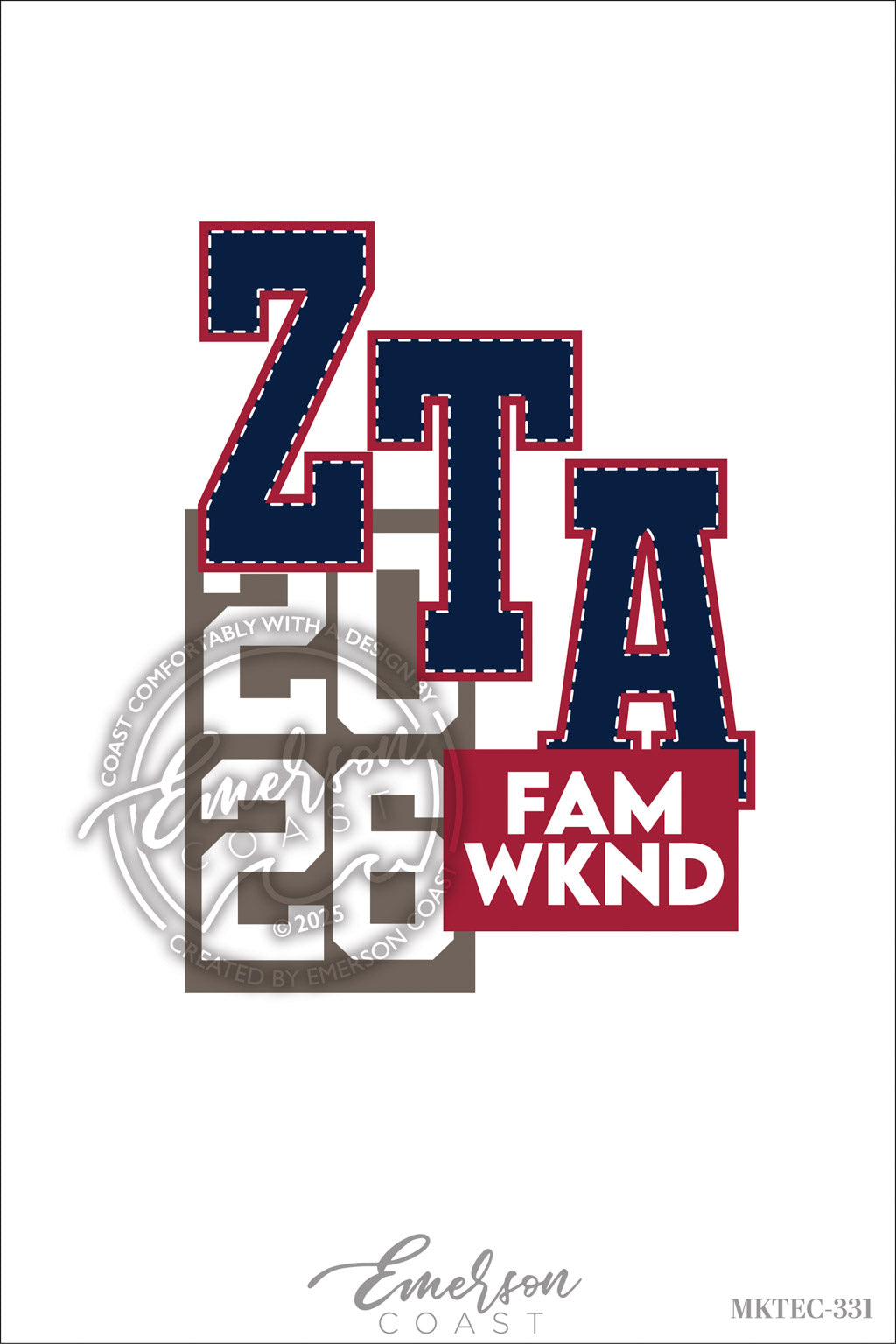 Zeta Tau Alpha Sporty Family Weekend Tee