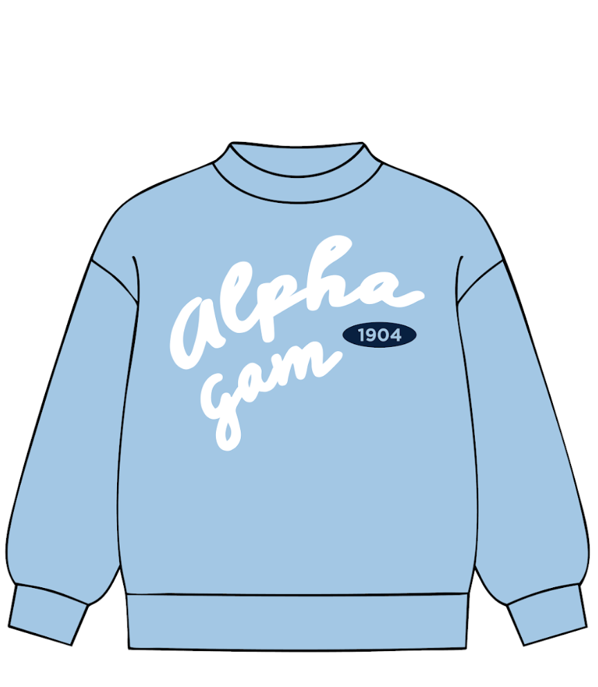 EC-8407 REP Alpha Gamma Delta Western Kentucky University Mock Neck 2025-PR