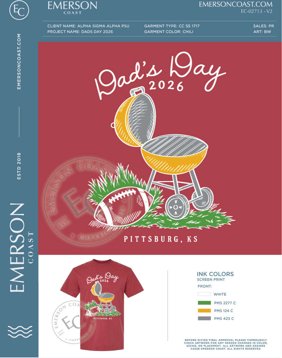 EC-02713 NEW Alpha Sigma Alpha Pittsburg State University Dads Day 2026-DD