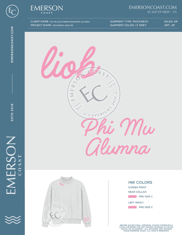 EC-02729 NEW Phi Mu Southern Mississippi Alumna Mockneck 2026-PR