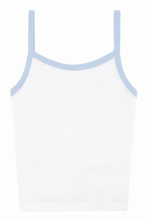 Light Blue and White