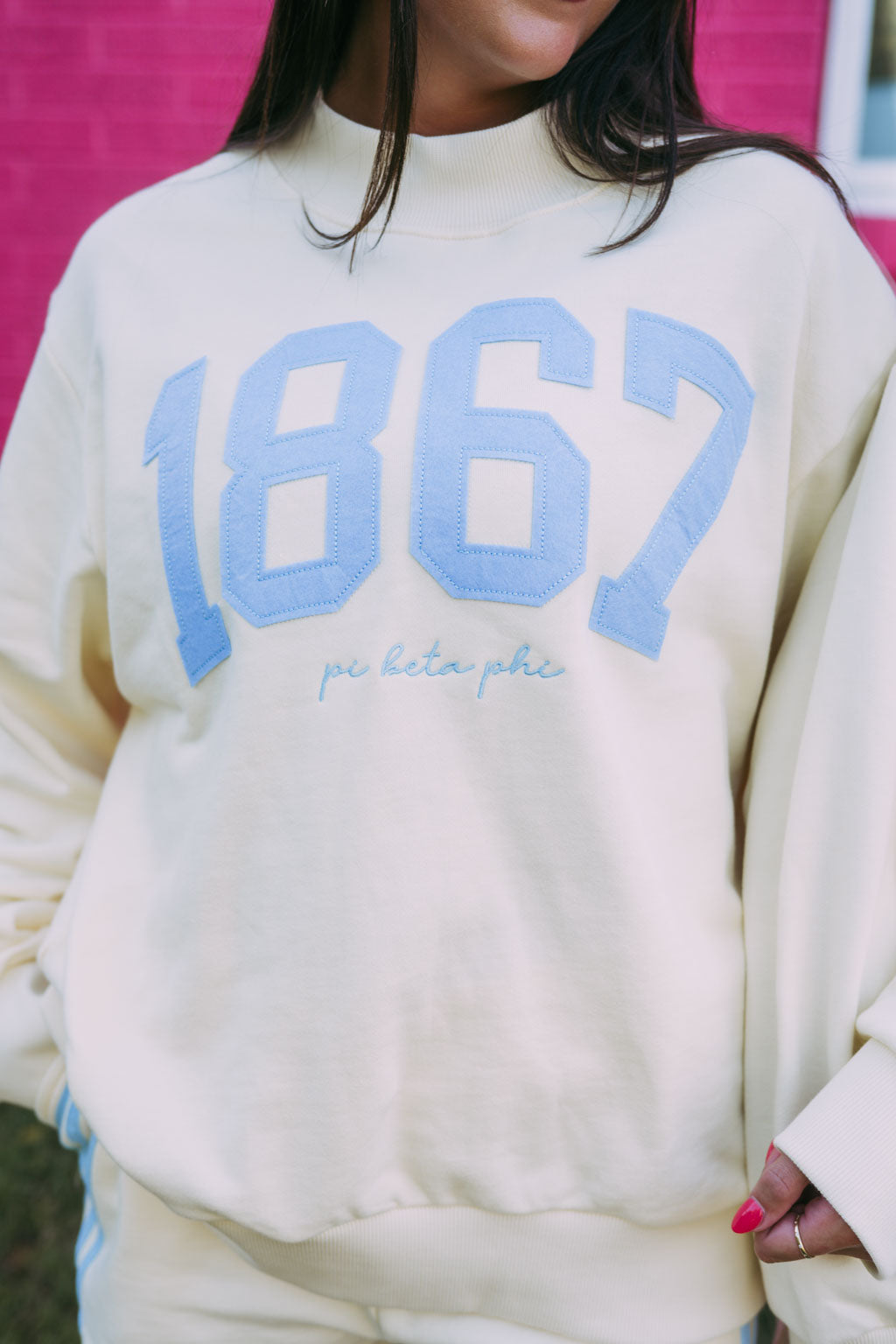 Pi Beta Phi Vintage Varsity Mockneck