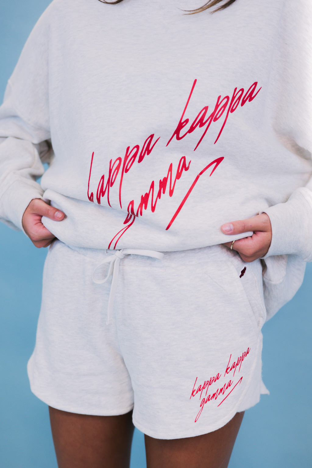 Kappa Kappa Gamma Red Script Set