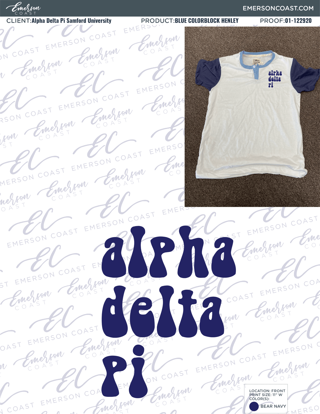 01-122920 Alpha Delta Pi Samford University Colorblock 2020-01