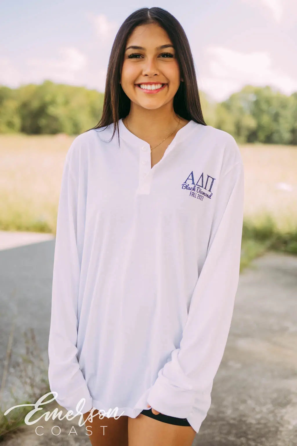 Alpha Delta Pi Black Diamond Formal Long Sleeve