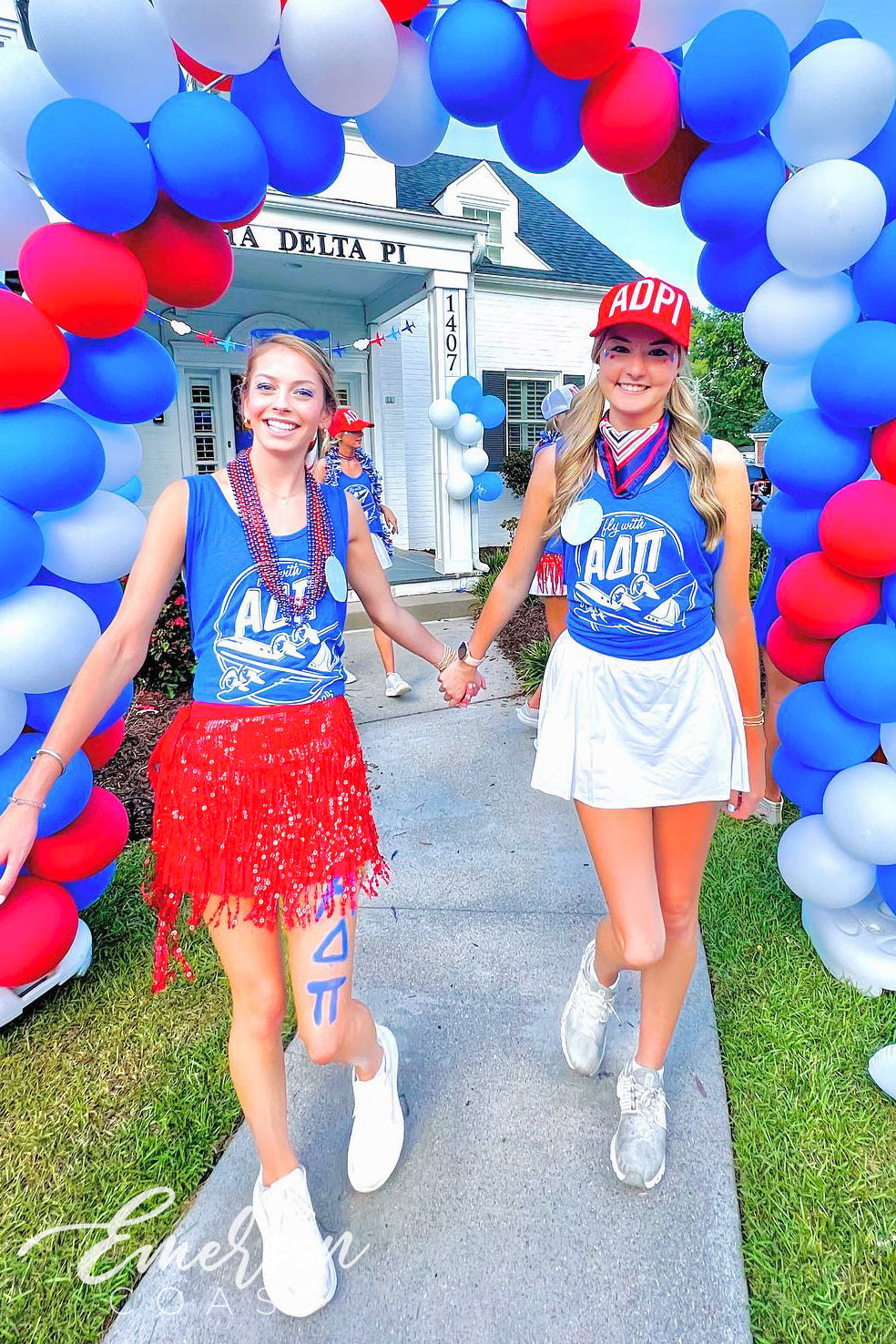 ADPi Fly First and Finest Bid Day Tank