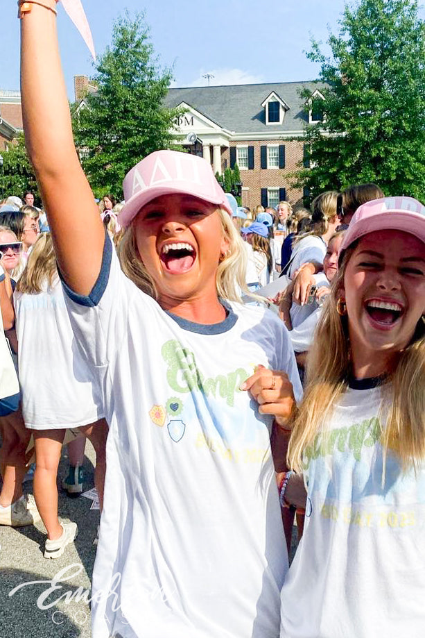 Camp ADPi Bid Day Ringer Tee