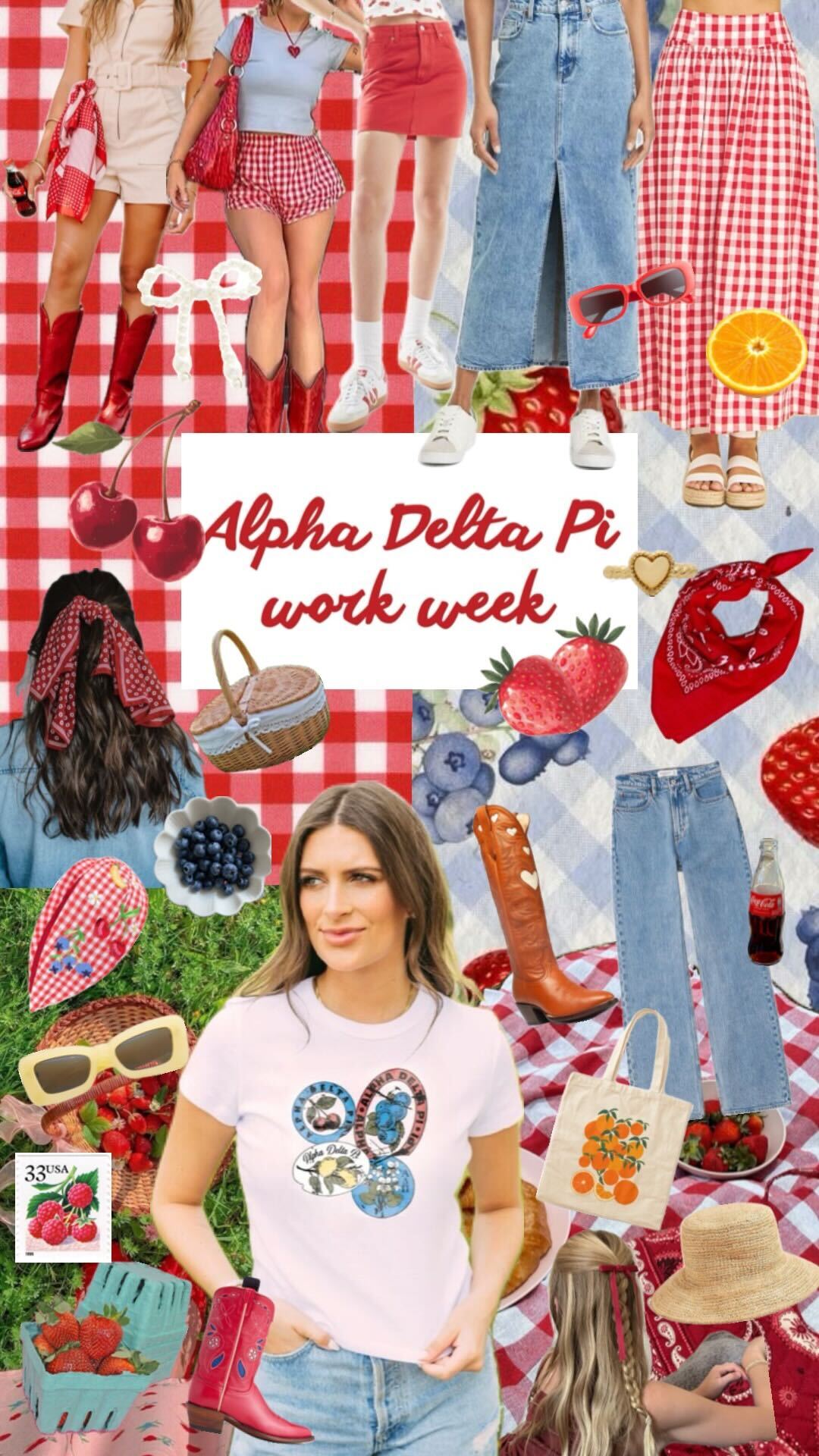 Alpha Delta Pi The Berry Best Work Week Theme Inspo