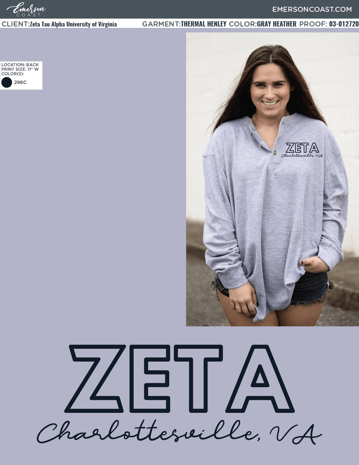 03-012720 Zeta Tau Alpha University of Virginia Thermal Henley