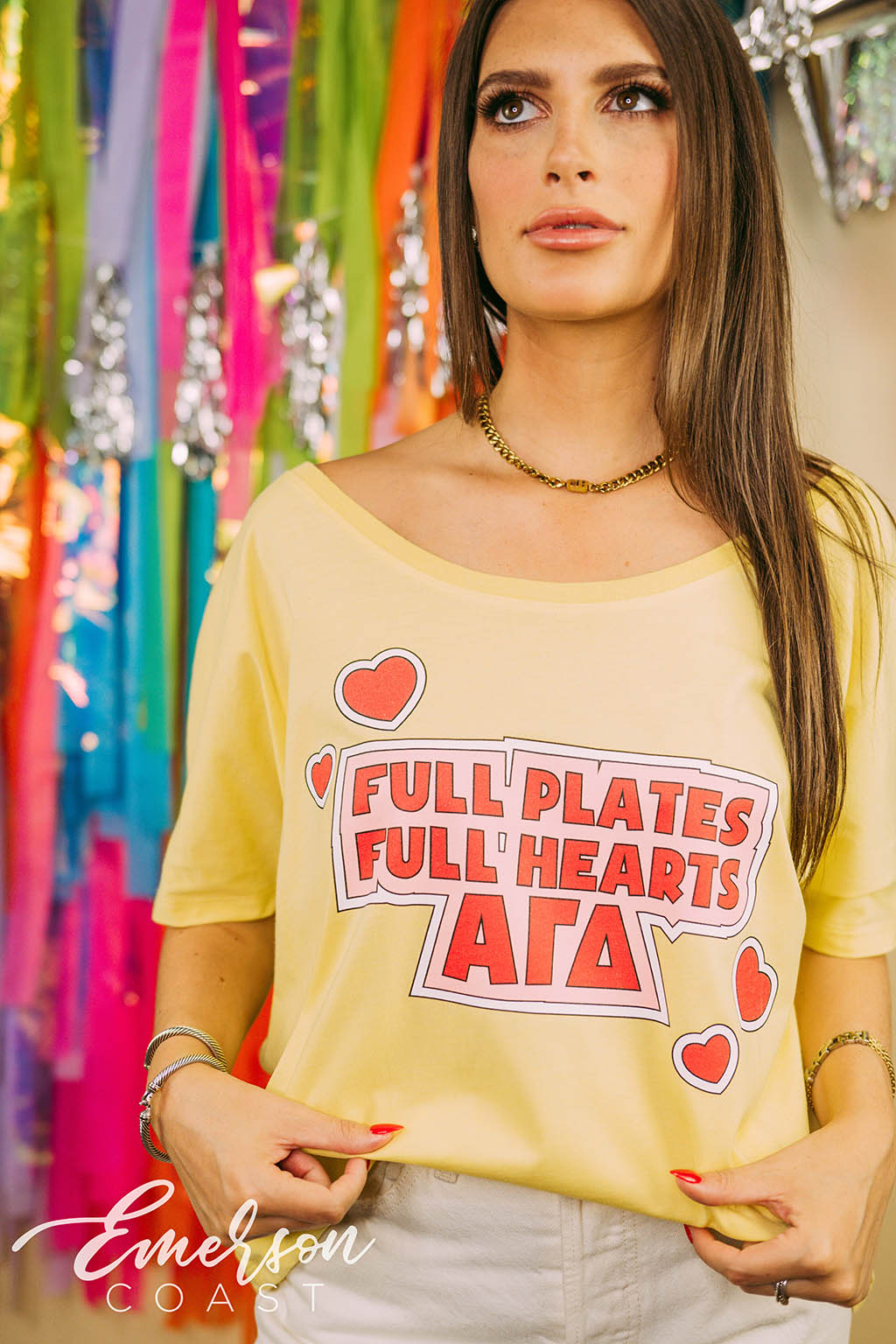 AGD Full Plates Full Hearts Slouchy Tee
