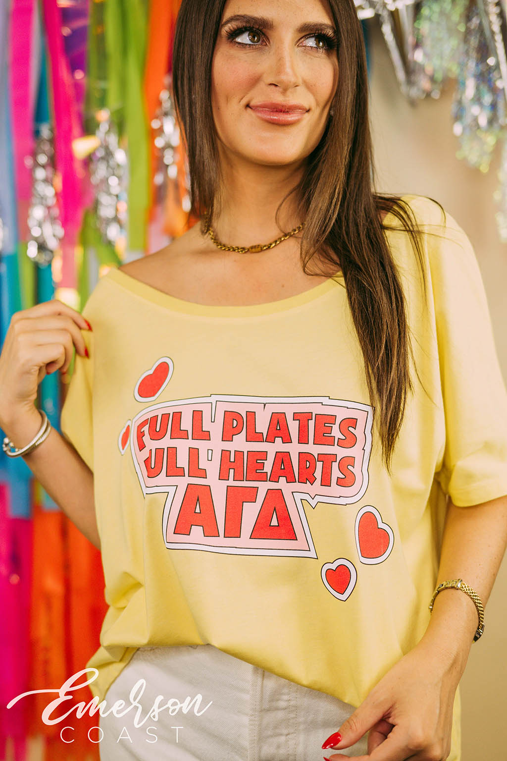 AGD Full Plates Full Hearts Slouchy Tee