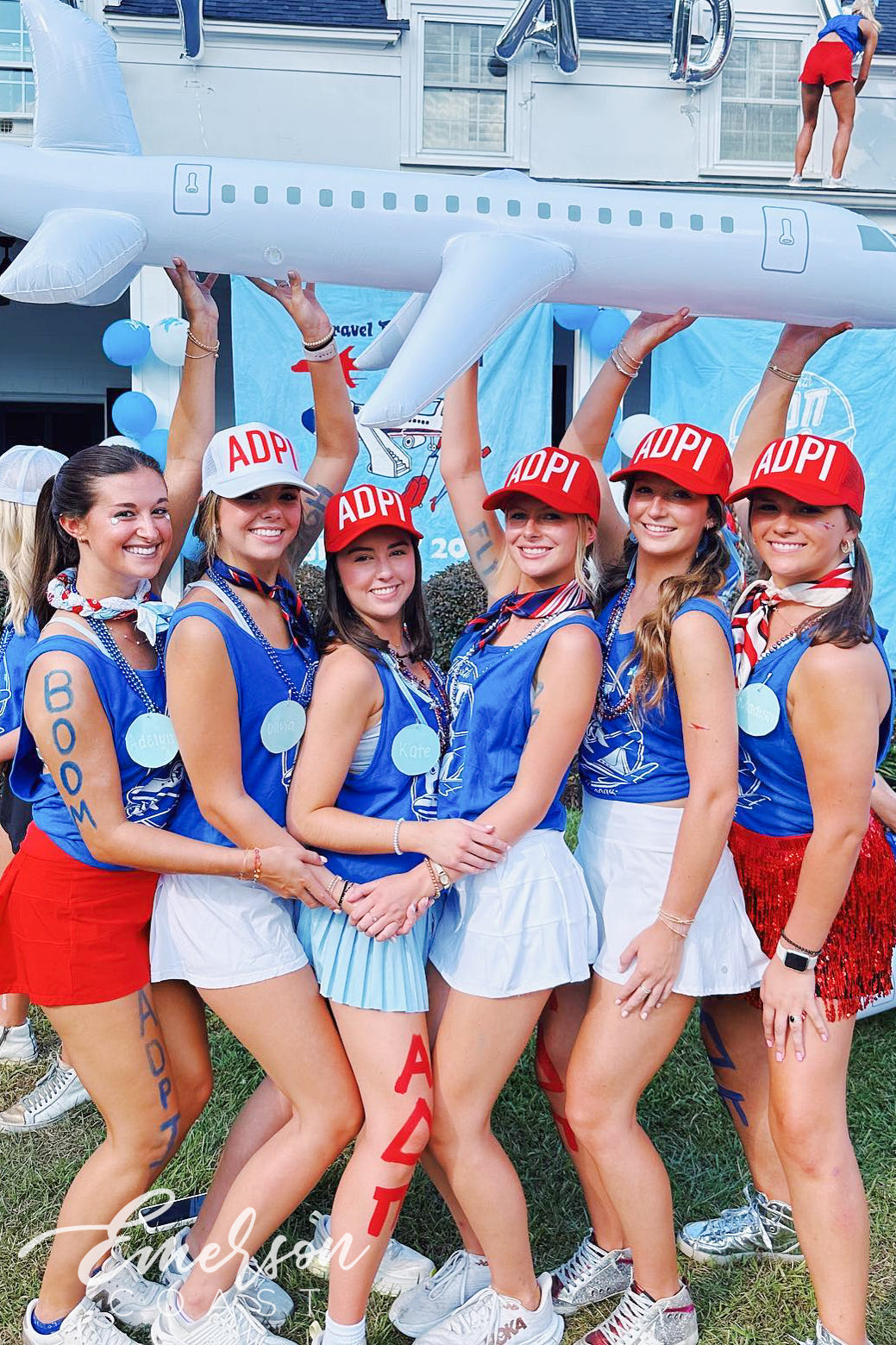 ADPi Fly First and Finest Bid Day Tank