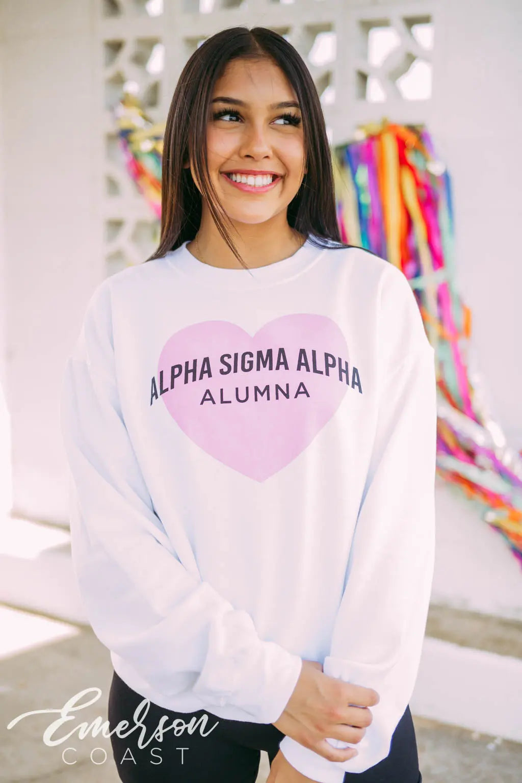 Alpha Sigma Alpha Alumna Heart Sweatshirt