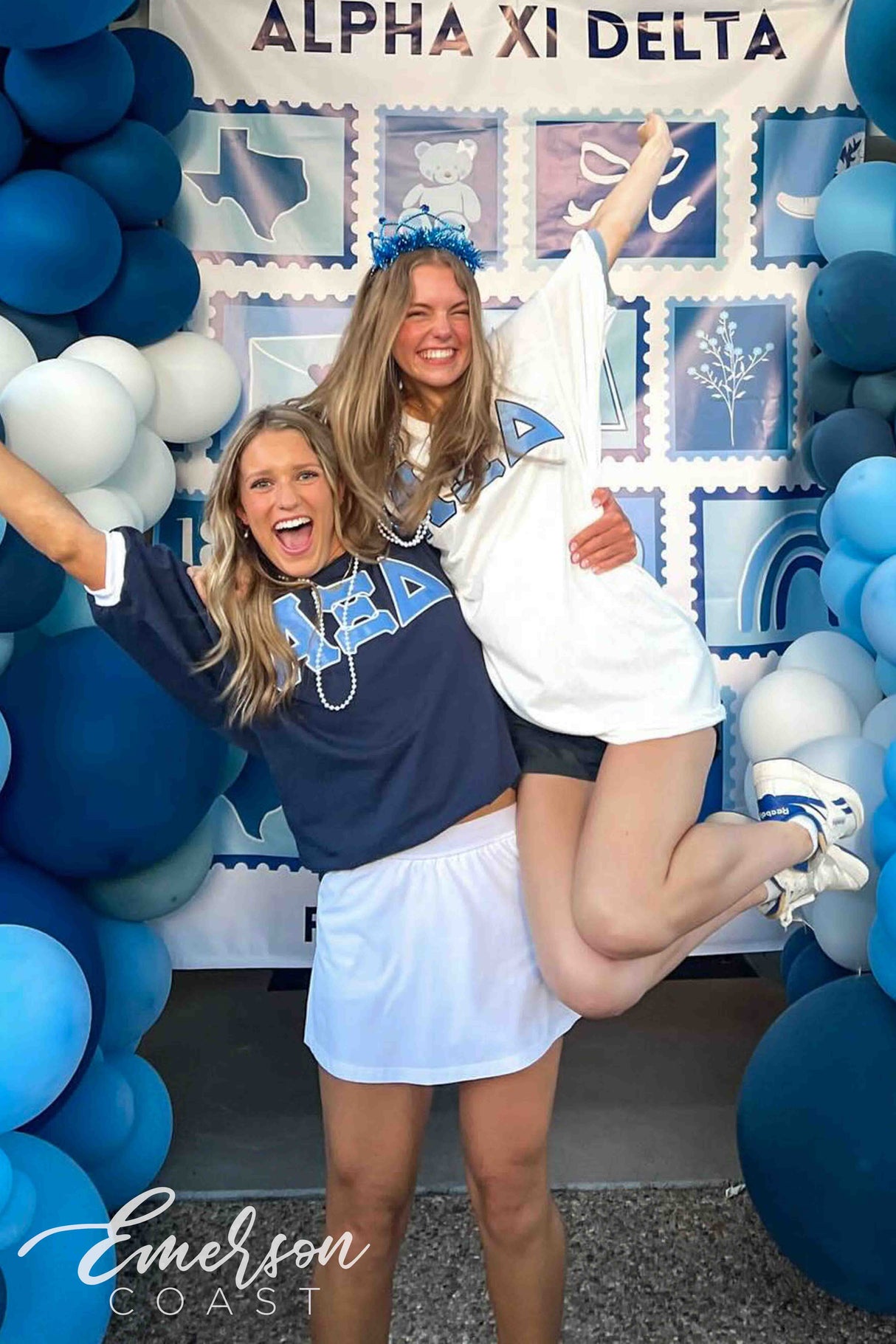 Alpha Xi Delta Oversized Letter Jersey