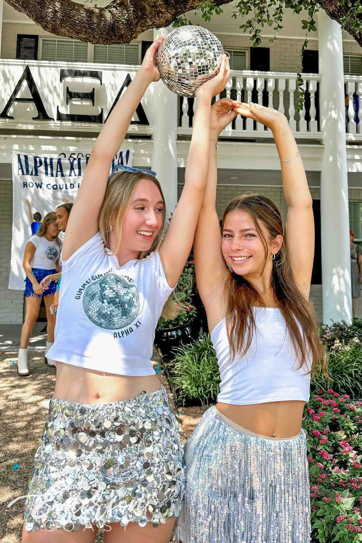 Alpha Xi Delta Gimme Gimme Gimme Disco Baby Tee