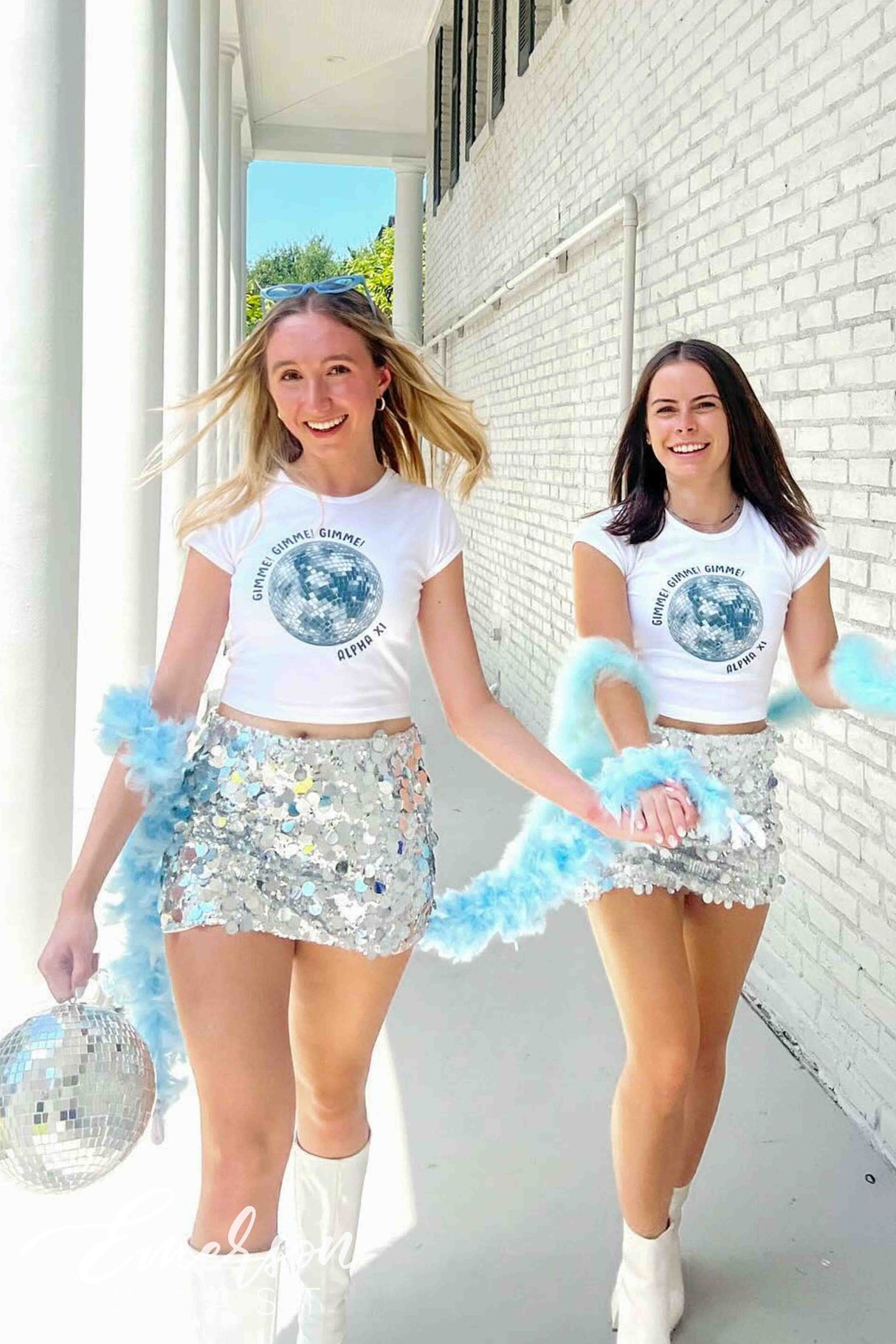 Alpha Xi Delta Gimme Gimme Gimme Disco Baby Tee