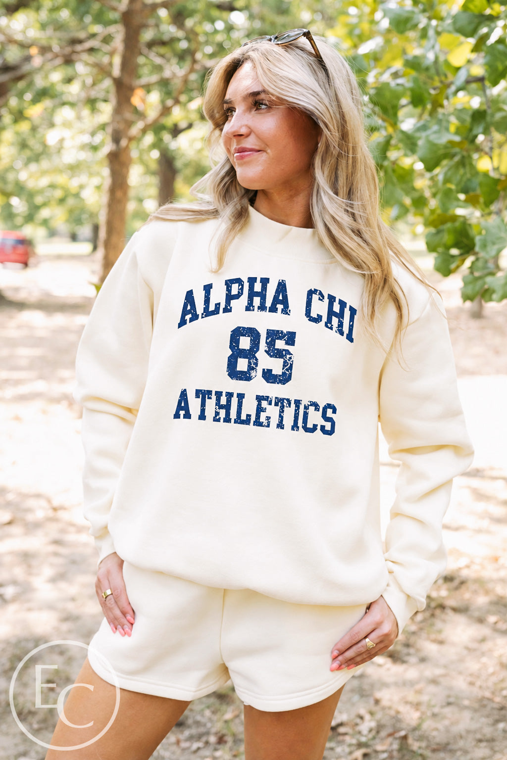 Alpha Chi Omega Athletics Cream Set