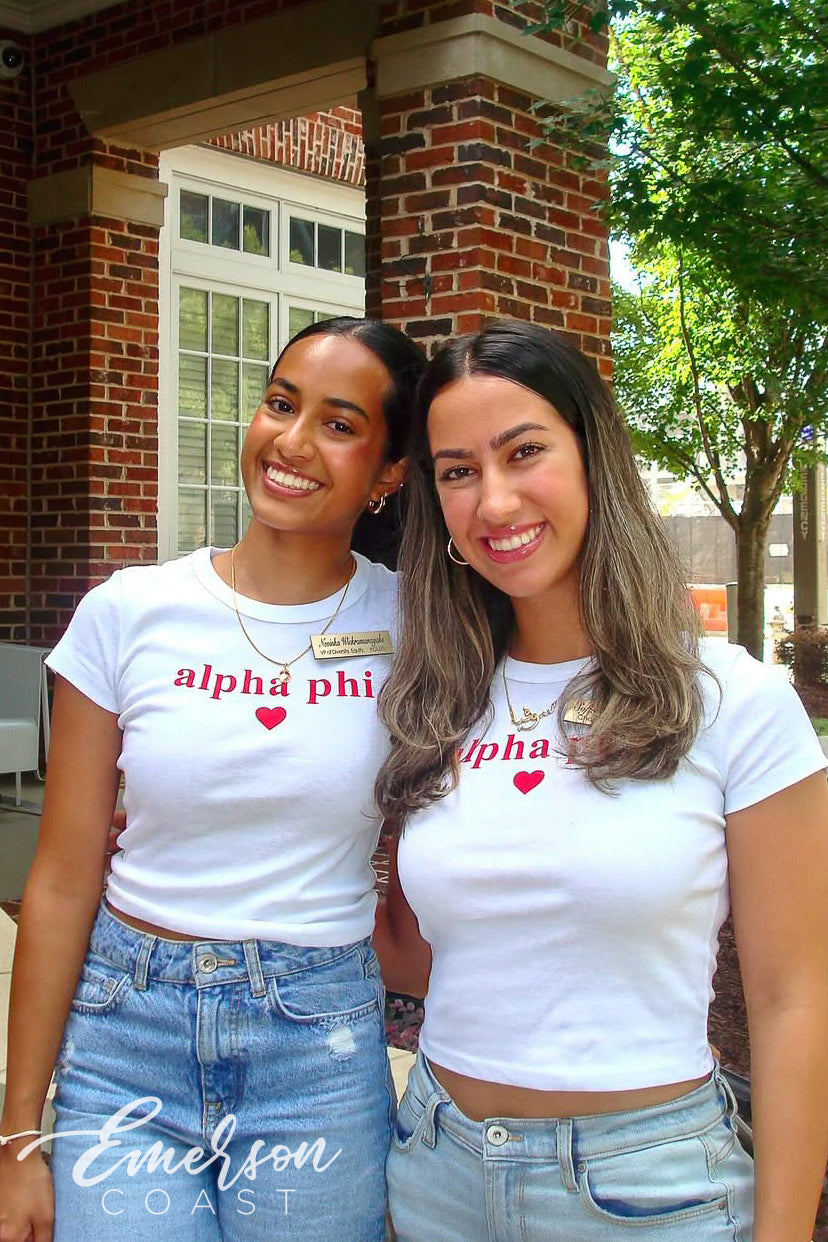 Alpha Phi Georgia Tech Recruitment Heart Baby Tee